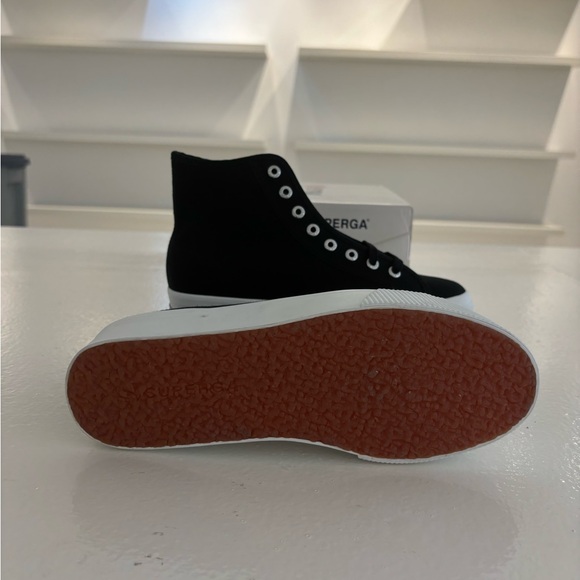 Superga 2708 High Top Sneakers Black 37.5 - Picture 5 of 6